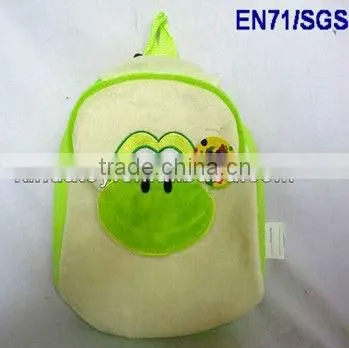 Plush frog School bag