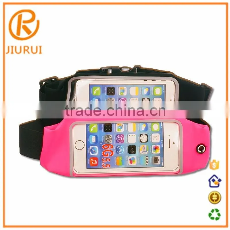 High Quality OEM sports equipment mobile phone waist bag for 5.5 inch screen