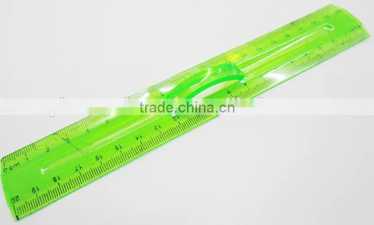 30cm plastic ruler with handle