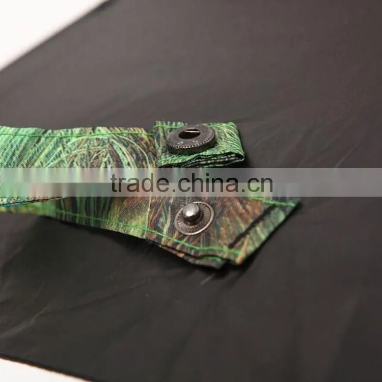 Double layer peacook print uv protection folding umbrella