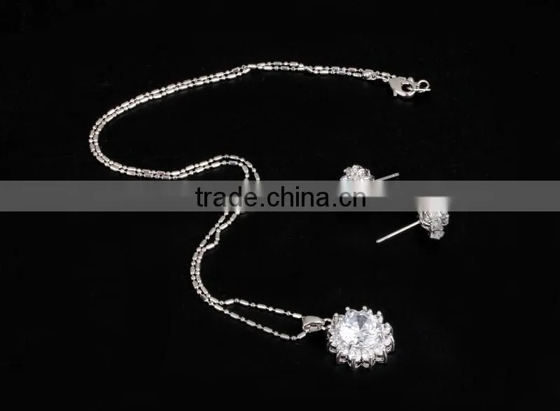US Platinum Jewelry Hight Quality Cubic Zirconia Stones Low Price Jewelry Made In Turkey