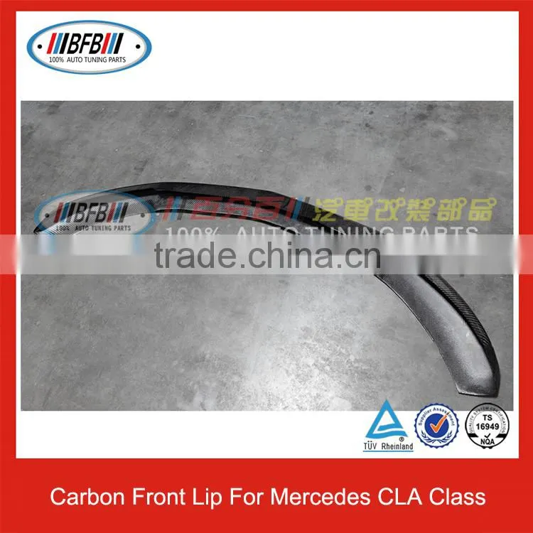 For Mercedes W117 CLA Class 2015 Real Carbon Fiber Front Lip Front Bumper