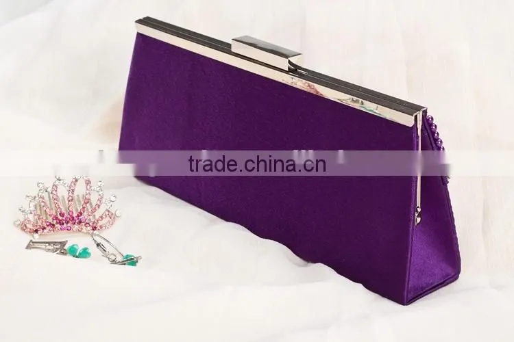 ladies beaded evening satin party bag