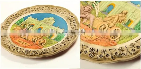 ceramic embossed plate 28.5cm