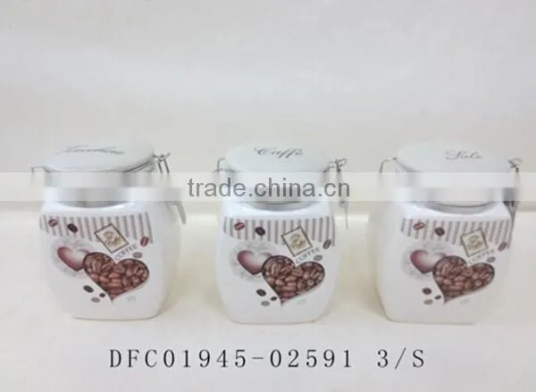 2016 Latest Ceramic Oval Shape Plate with Coffee Bean Decal