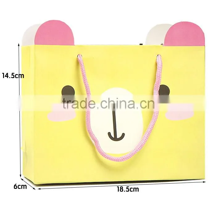 Cute Bear Face 2 Sides Mini Paper Bag