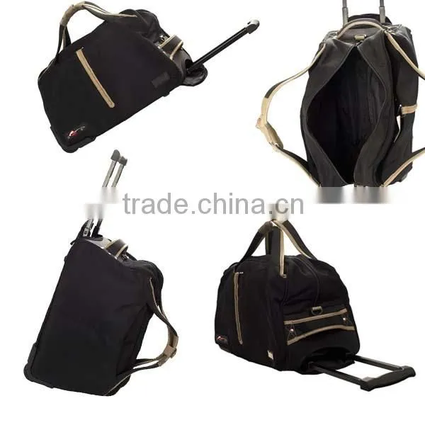 Fashion black shopping trolley bag