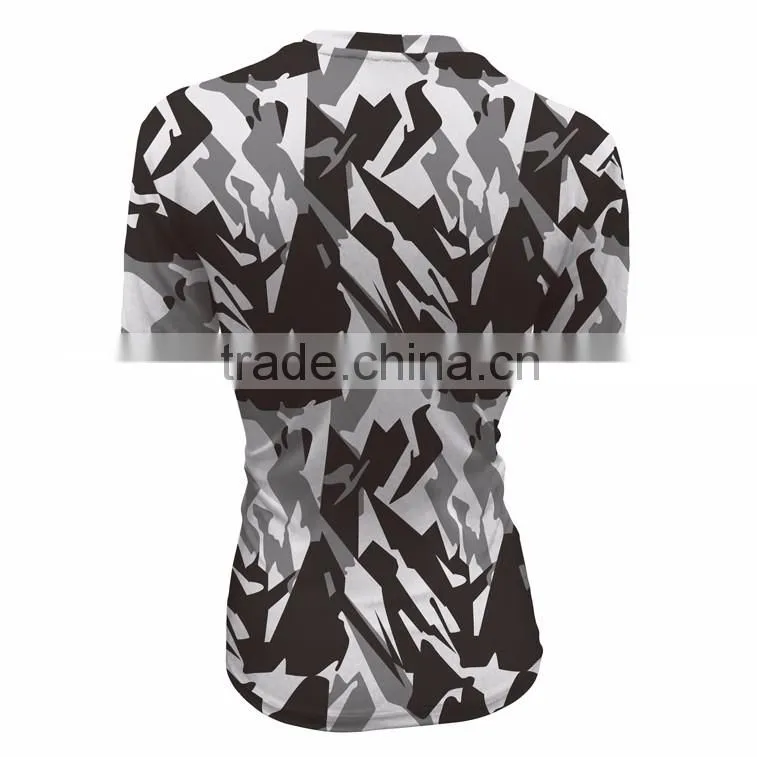 wholesale fashion men custom full sublimation shirt printing tights t-shirts wear/gym apparel womens sublimation sport shirt