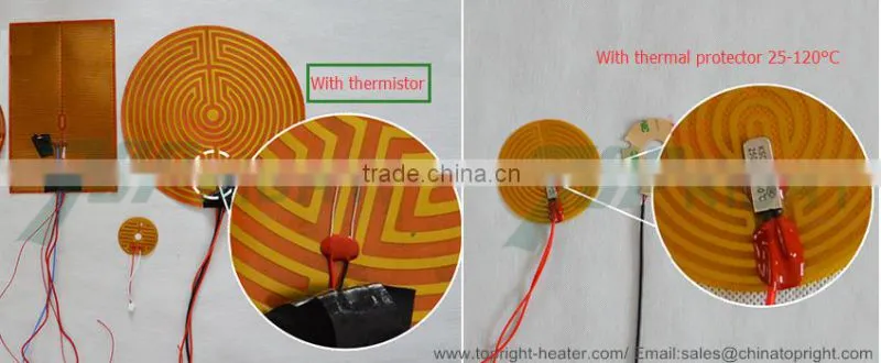 High performance polyimide kapton tape film heater