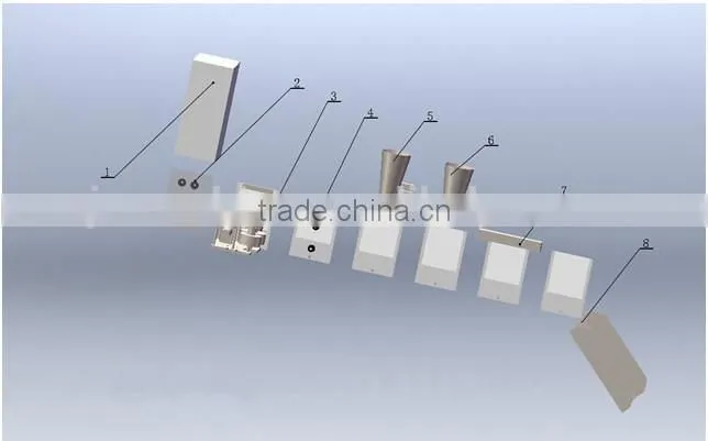 High speed film roll fish packing machine