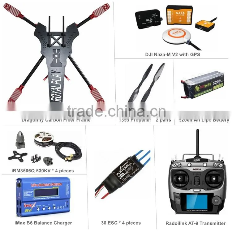 BEST QUALITY RC Drone Royalplay Dragonfly Quadcopter Naza V2 for Aerial photography