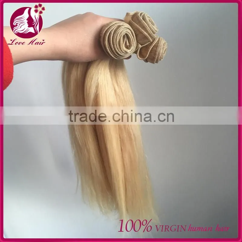 AAAAAAAA Vietnamese virgin hair natural blonde human hair extensions tangle and shedding free