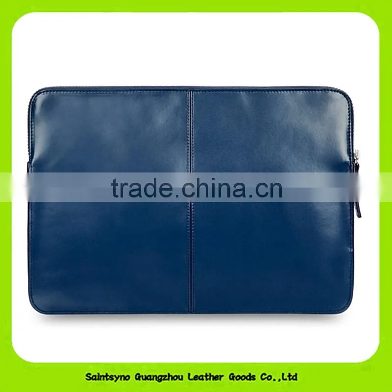 15055 Factory wholesale leather cover case tablet holder with zipper