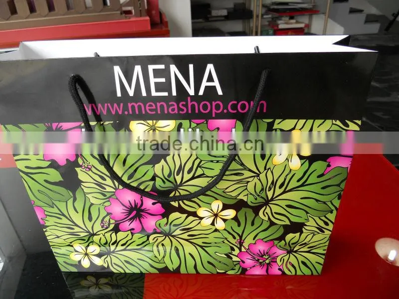 fancy paper bag for cloth,garments,apparel
