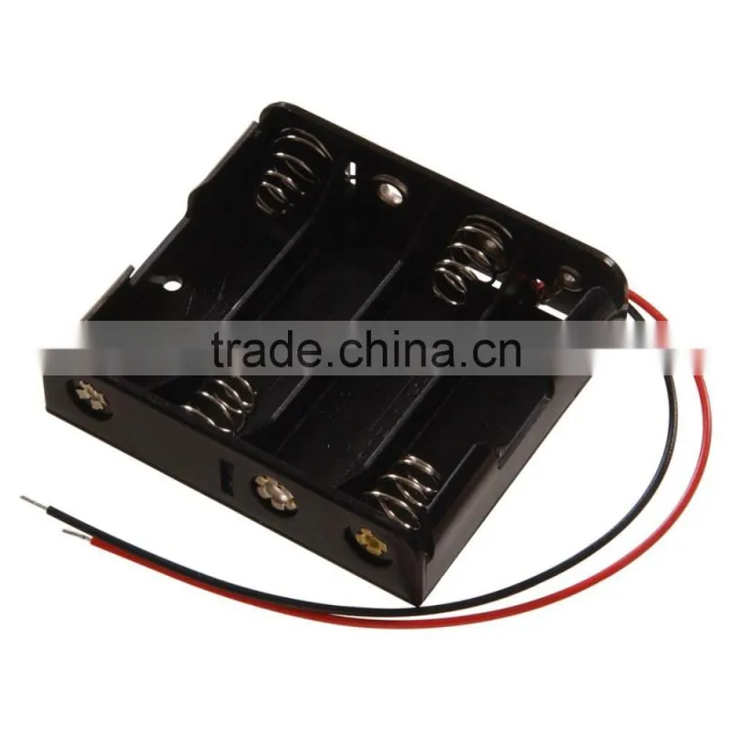 Battery tray 4 AA Stud and socket 4AA Plastic Battery Holder Plastic Battery Case