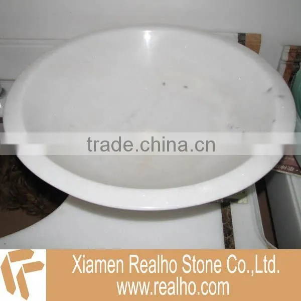 white marble sink