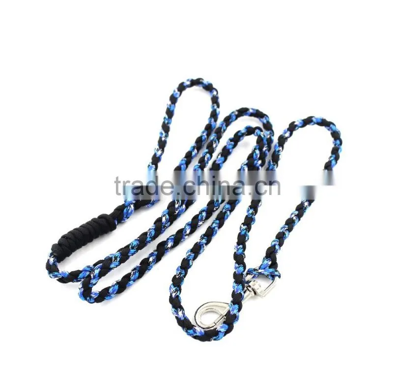 Braid paracord dog leash and collar