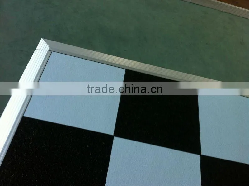 portable event dance floor classical black&white