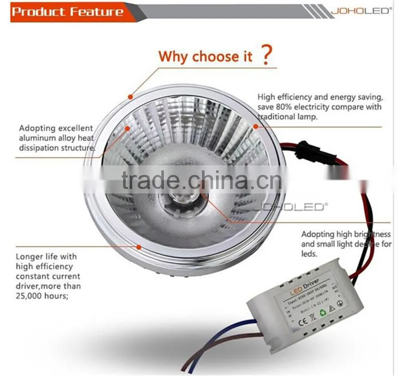High power COB AR111 25W cable AR111 led