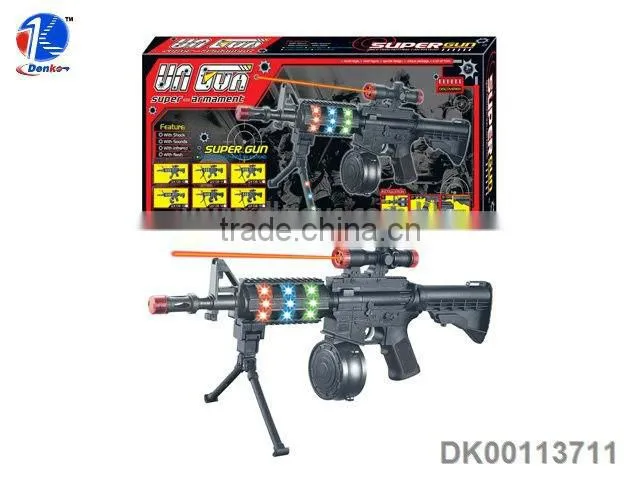 Light and Sound Vibrate B/O Gun Toys