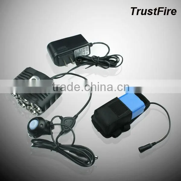 TrustFire New Desire TR-D010 8.4v headlamp led flashlight 5*Cree T6 LED 2800LM bicycle light