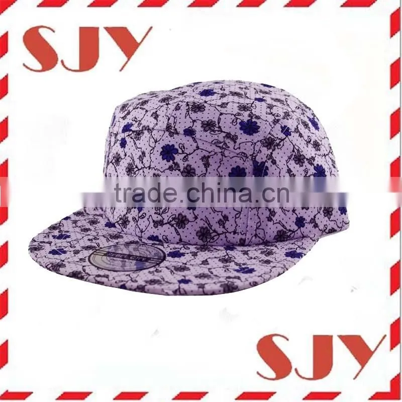 Heat transfer galaxy flower custom all over print 5 panel hats
