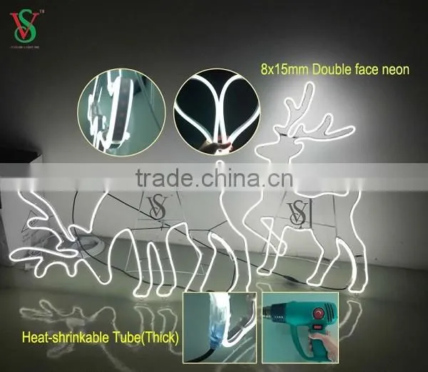 Christmas led neon light with double face