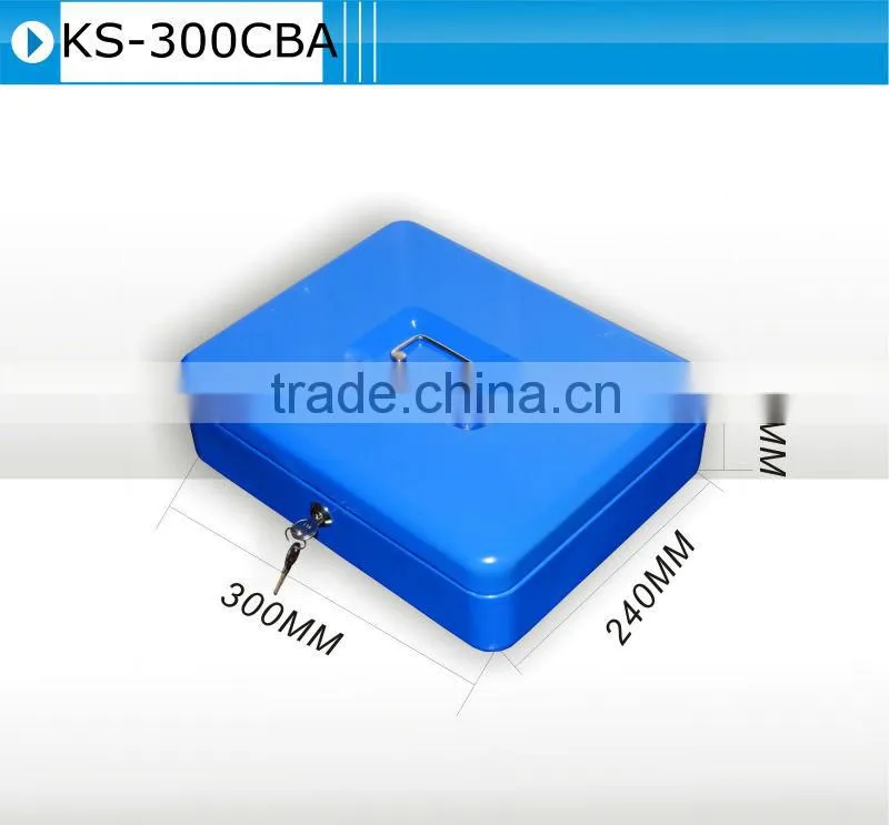 portable safe box with key lock can be cash box metal detector