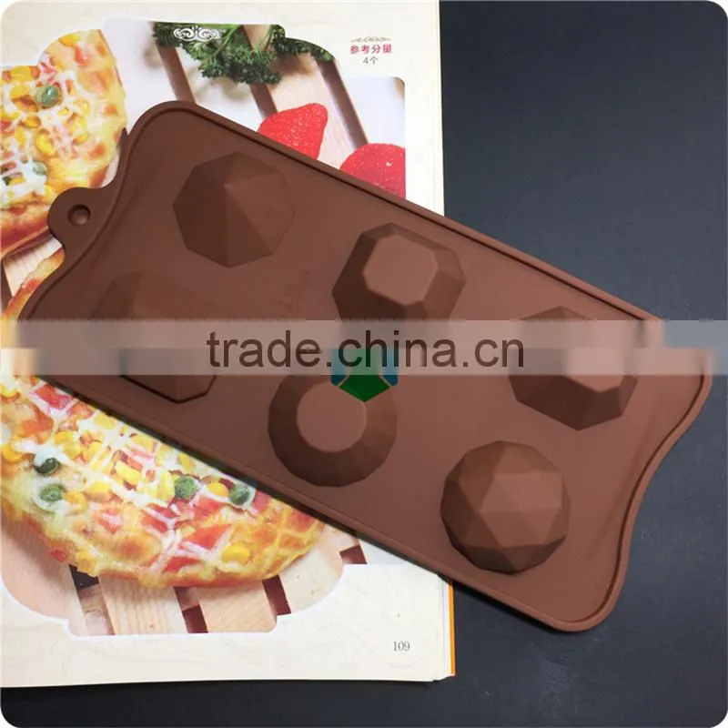 CTBED-224 Cholocate Mold 6 Even Jewel Safe Silicone Cake Mould Not Dyeing Not Fade Silicone Break Apart Chocolate Bar Mold