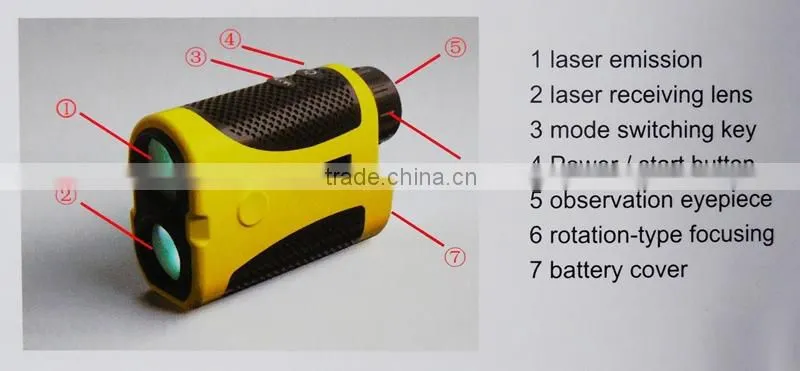 Powerful 6x25mm Long Distance 1200m Golf Laser Range Finder
