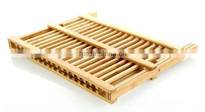 BH002/New design bamboo kitchen cabinet dish rack durable dish drying rack kitchenware