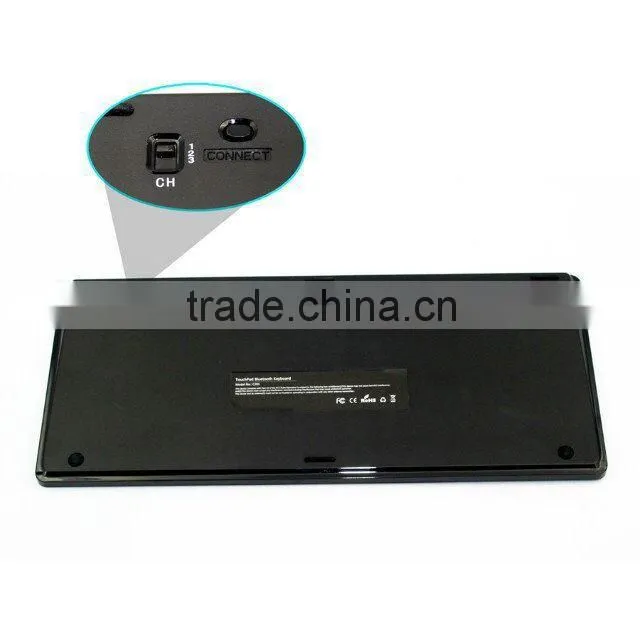 Factory direct supply!Bluetooth Cordless Keyboard with Touch Pad for Tablet Smart Phone Laptop PC W