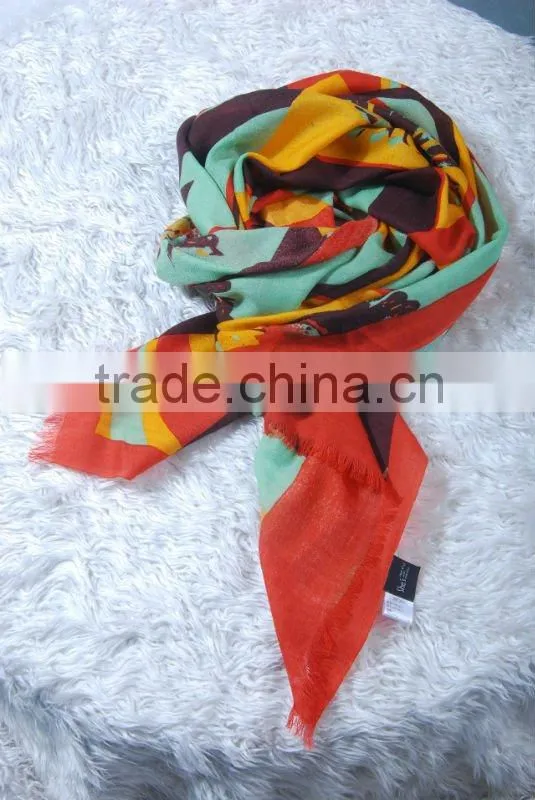 fashion printed wool scarf wholesale China