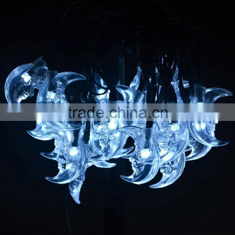 20ft 30 LED Moon String Solar Led Light or Outdoor, Gardens, Homes, Wedding, Christmas Party