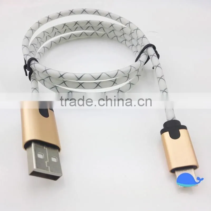 High quality usb cable PTE charging and sycing usb cable date line for smatphone