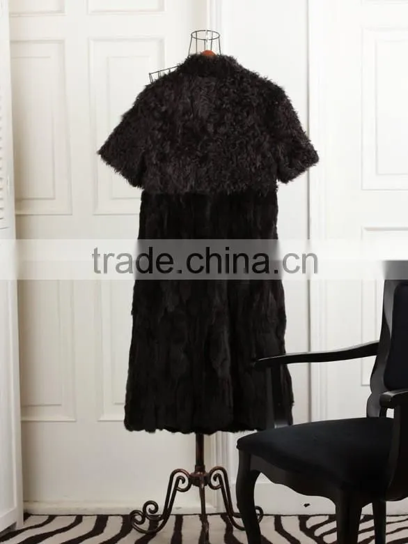 fashion long style sheep fur coat for women LC98