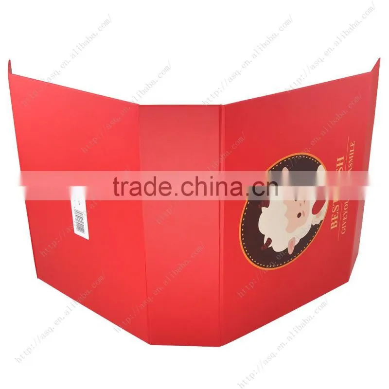 chinese red foldable magnetic closure gift paper box