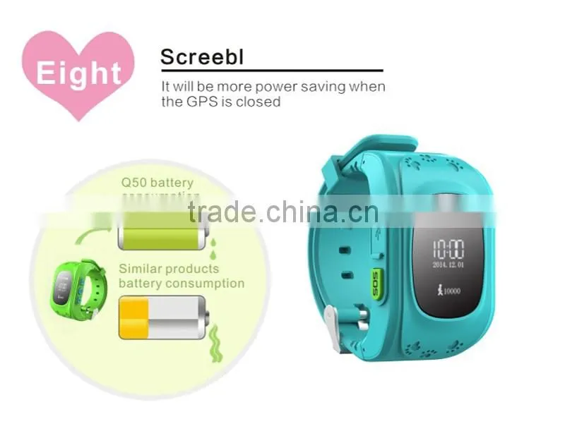 Q50 Smart Watch Phone Children Kid Smart GPS Tracker Anti-Lost Wristwatch Q50 dial call Smartwatch for IPHONE iOS Android phone