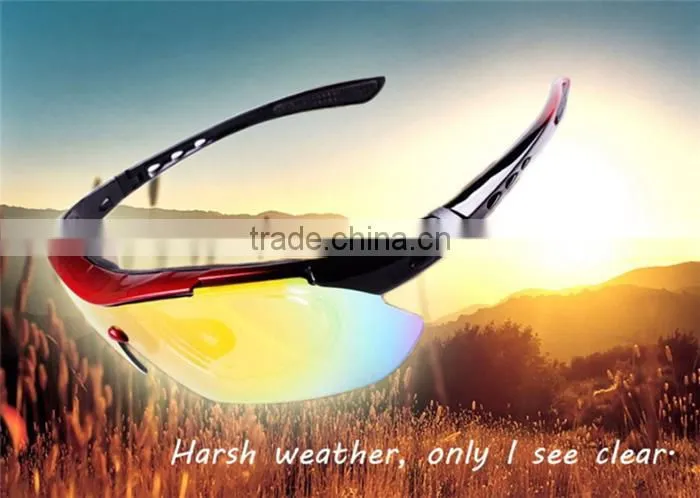 Professional Polarized Outdoor Sunglasses Sports Glasses XQ-100 Goggles Eyewear UV 400 With 5 Lens