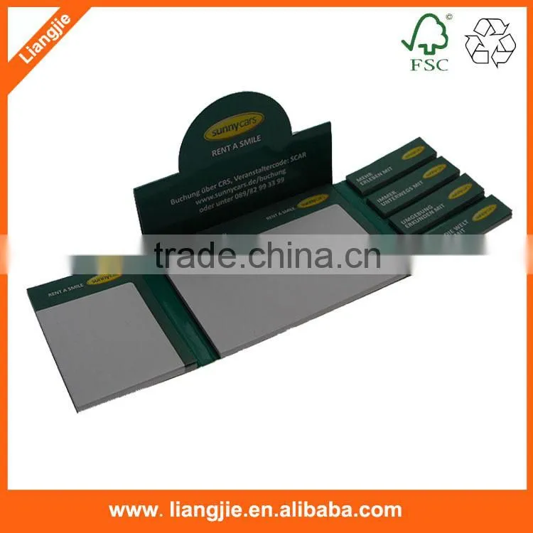 remove shaped memo pad with pen hole