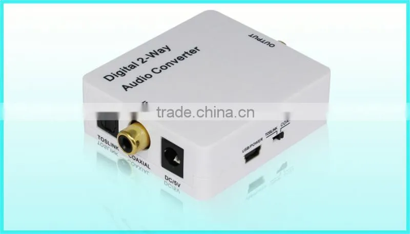 two-way conversion: Coaxial to Toslink or Toslink to Coaxial
