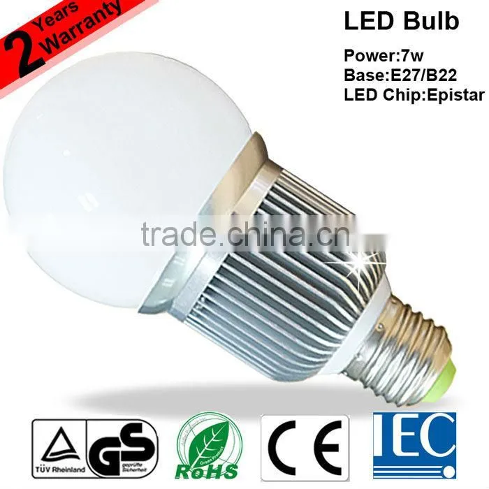 4W 5W 6W 7W TUV CE RoHS IEC Approved LED Light Bulb Advantages And Disadvantages
