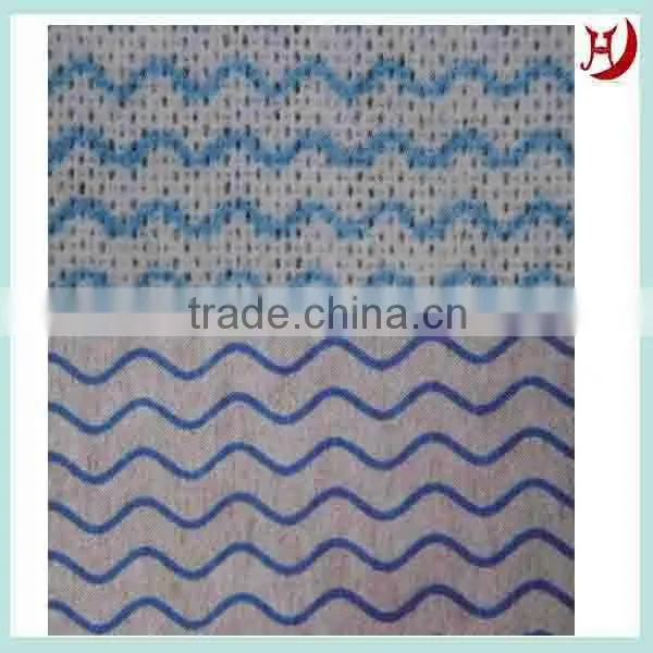 Soft spunlace nonwoven fabric for sanitary napkin