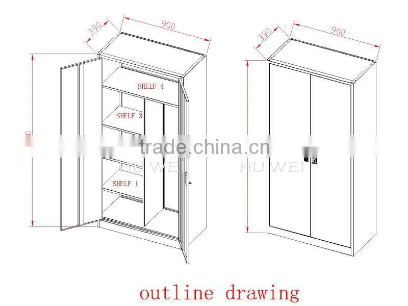 high quality multi-function steel locker with office file cabinet with