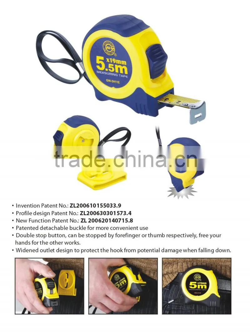 steel tape measure with detachable buckle