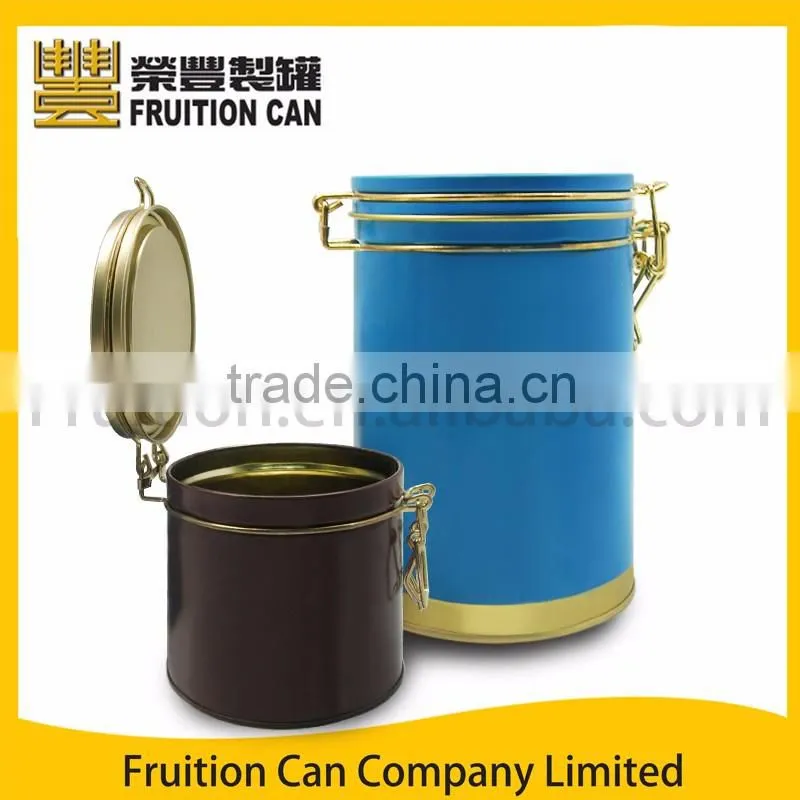 Tall and short wire lid round tin