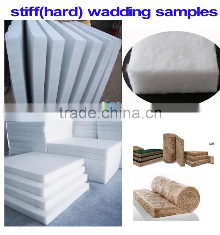 WJM-2 nonwoven glue free wadding line,nonwoven machines,polyester microfiber wadding production line