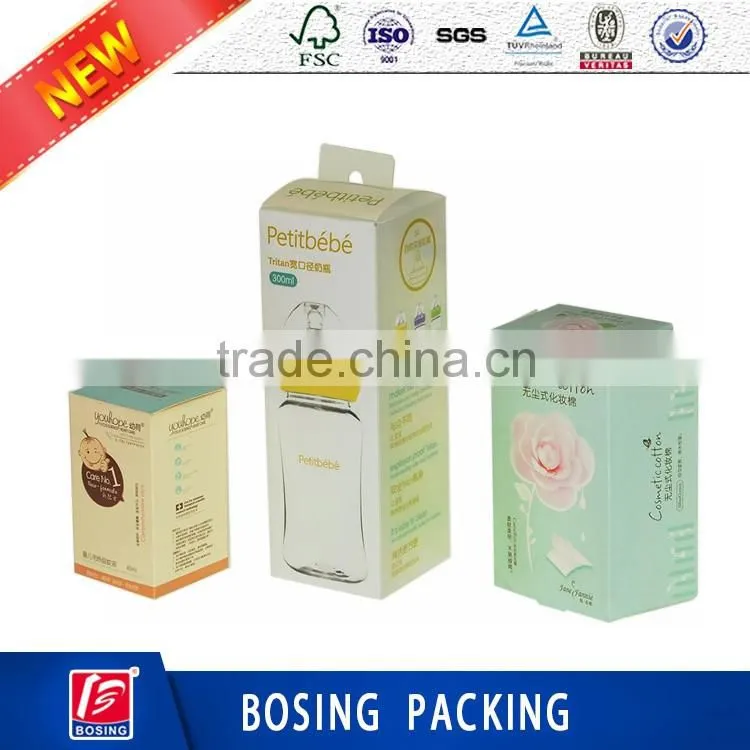 custiom manufacture baby nursing bottle paper packaging packing box