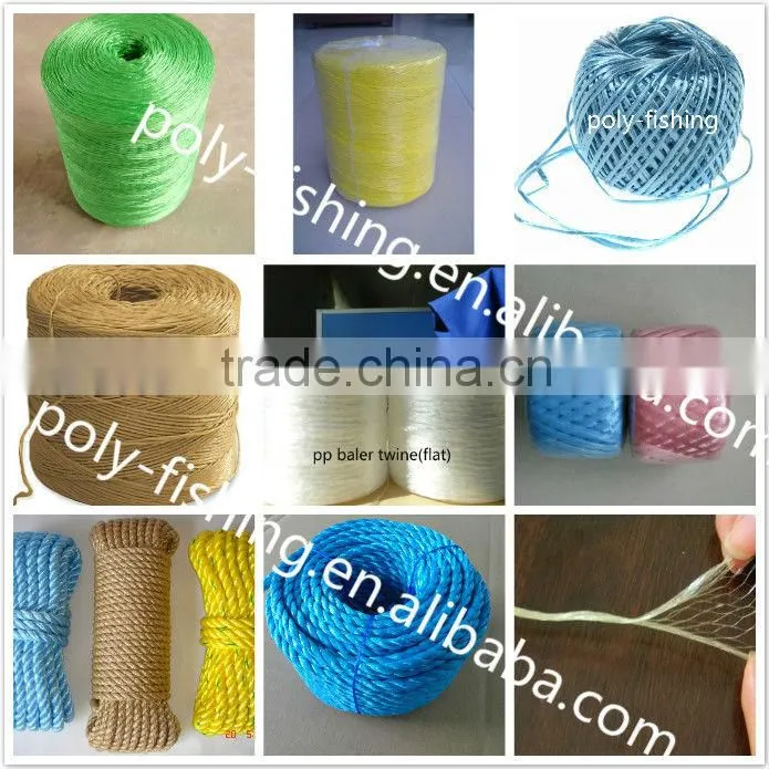 Colorful rice straw rope