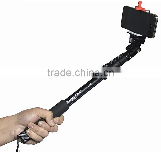 Rose Extendable Handheld Monopod Tripod Mount Adapter for iPhone Samsung